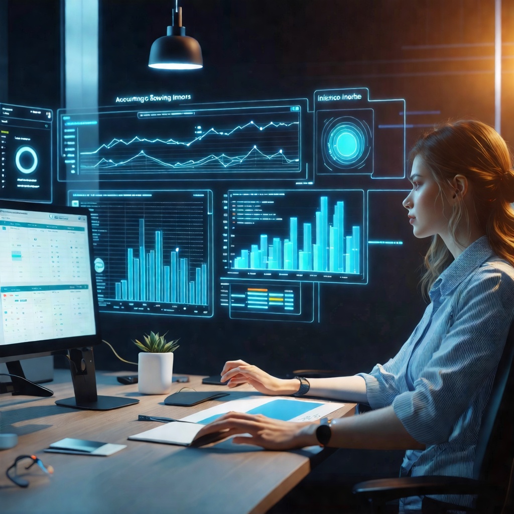 다중 그래프를 분석 중인 데이터 전문가의 작업 공간