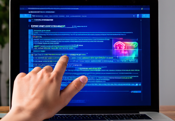 웹 브라우저 창이 수많은 읽기 목록 탭으로 가득 차 속도가 느려진 상태에서, 짜증 난 사용자의 손이 삭제 아