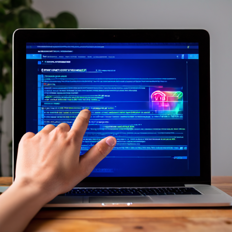 웹 브라우저 창이 수많은 읽기 목록 탭으로 가득 차 속도가 느려진 상태에서, 짜증 난 사용자의 손이 삭제 아