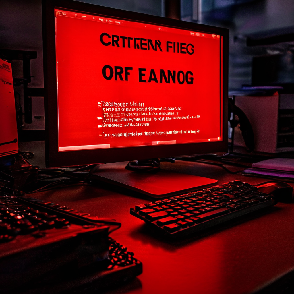 컴퓨터 화면에 중요한 오류 메시지와 빨간색 경고 아이콘이 표시되어 파일 전송 과정이 중단된 상태를 보여주는 이미지입니다.