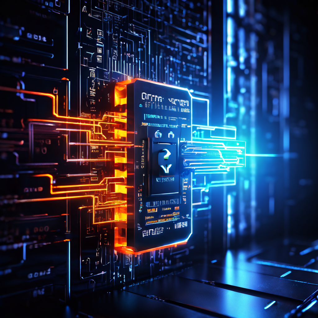 디지털 자물쇠 따개가 빛나는 서버 방화벽을 우회하여 손상된 코드와 상승된 접근 권한 키의 흔적을 남기는 사이버 보안 개념을 시각화한 이미지입니다.